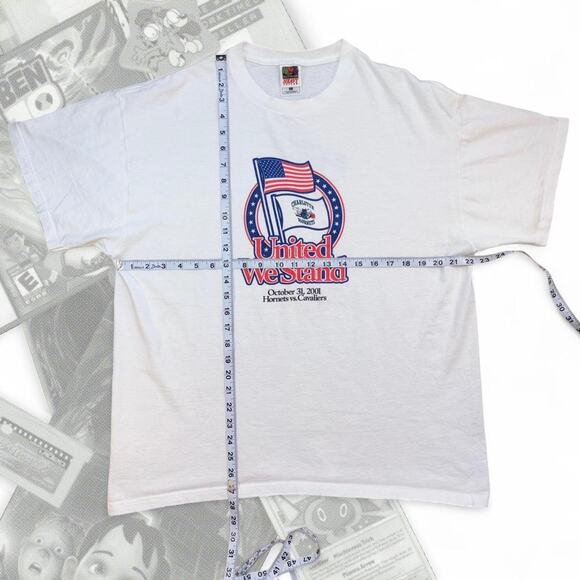 White Vintage NBA Charlotte Hornets Vs Cleveland Cavaliers Graphic Tee - Picture 6 of 6